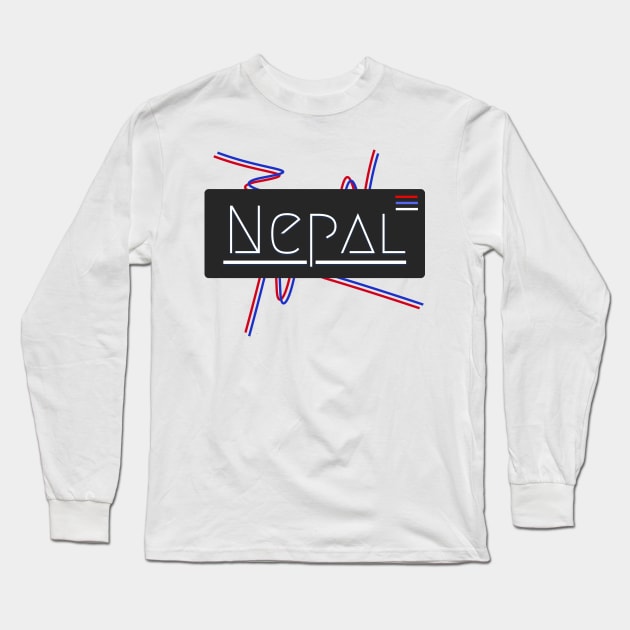 Nepal Long Sleeve T-Shirt by Pasang